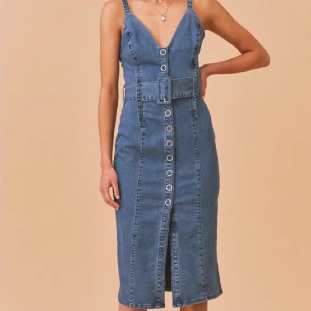 Finders Keepers Denim Dress Size 2